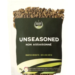 unseasoned roasted crickets